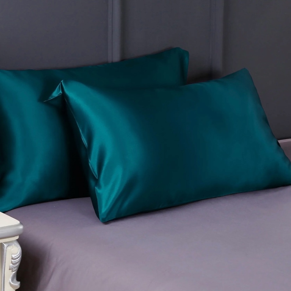 Lilysilk Envelope Teal Silk Pillowcase - Picture 2 of 6